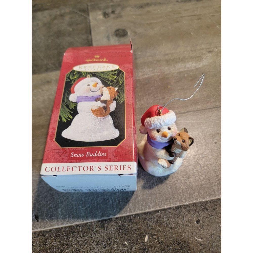 Hallmark 1997 Frosty friends sailboat ornament xmas dog
